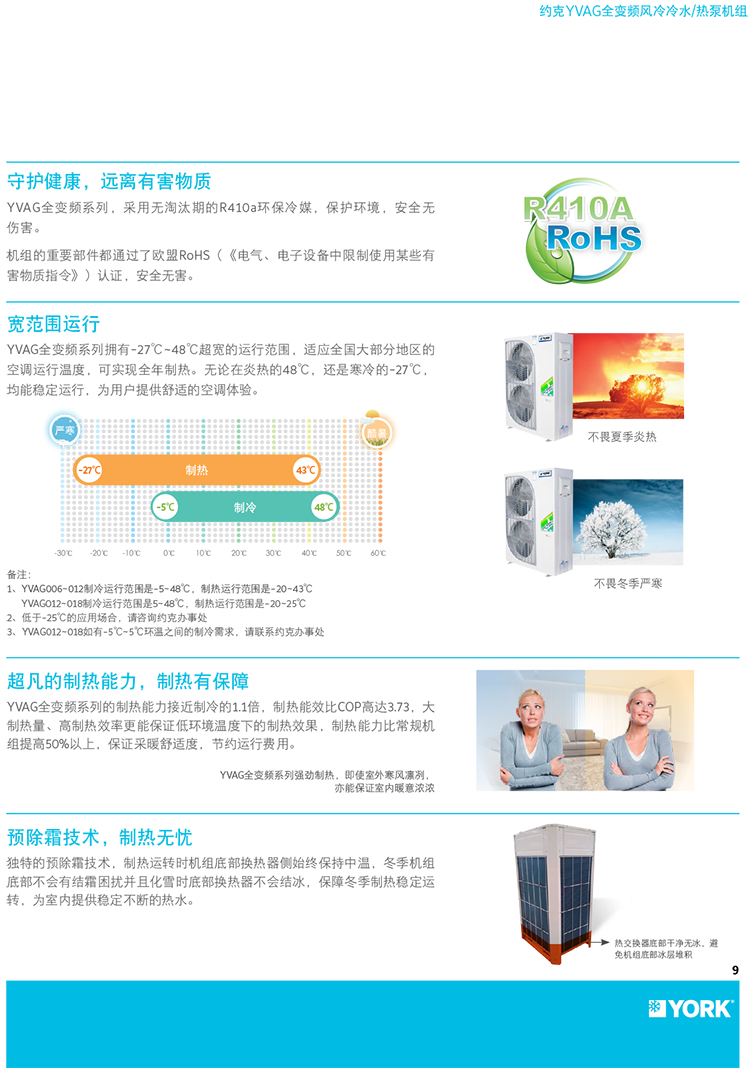 约克全变频风冷热泵机组